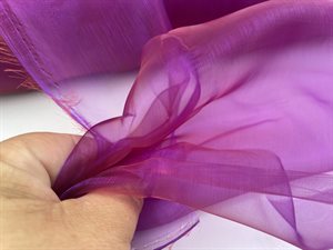 Fastvævet - organza i smuk changerende violet